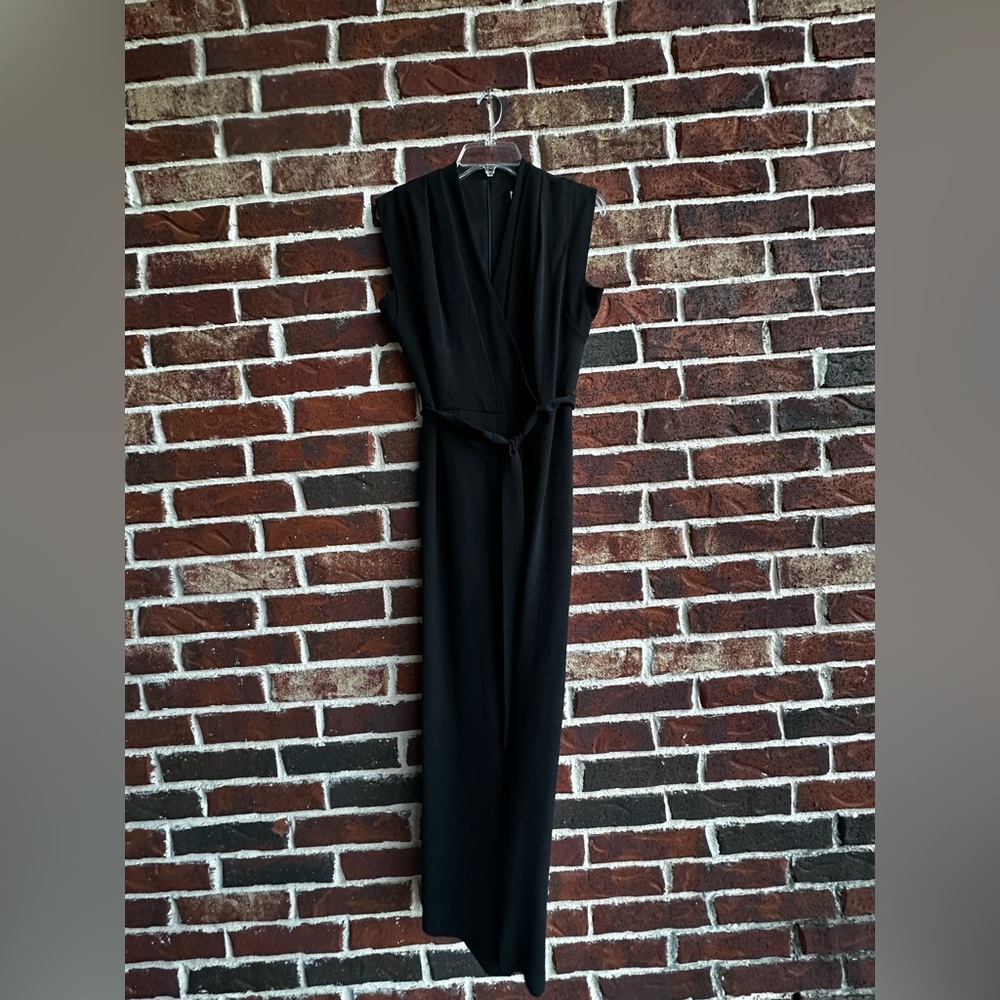 DKNY Black Dress with Branded Neckline